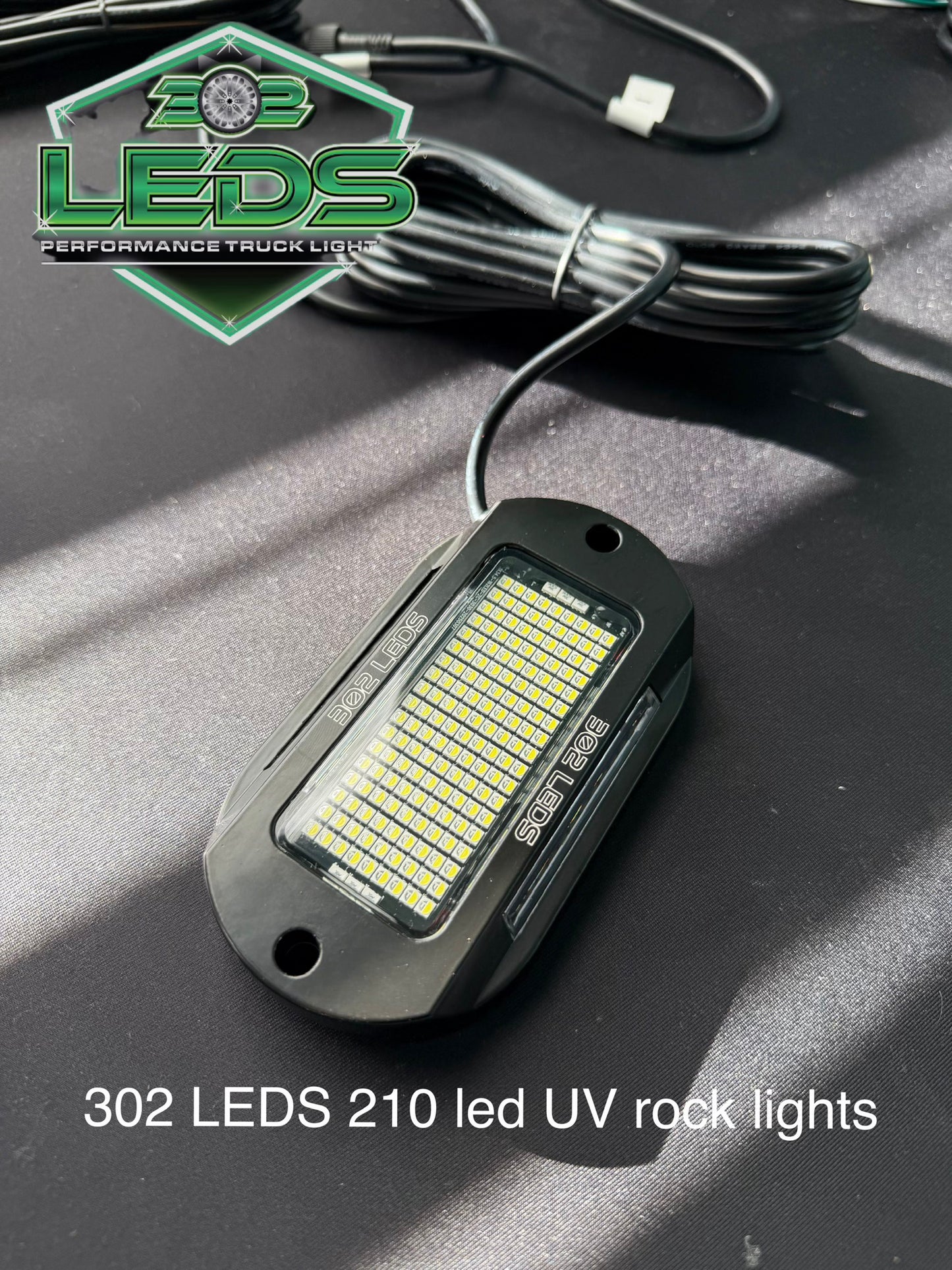 210 led dual color UV/white rock lights