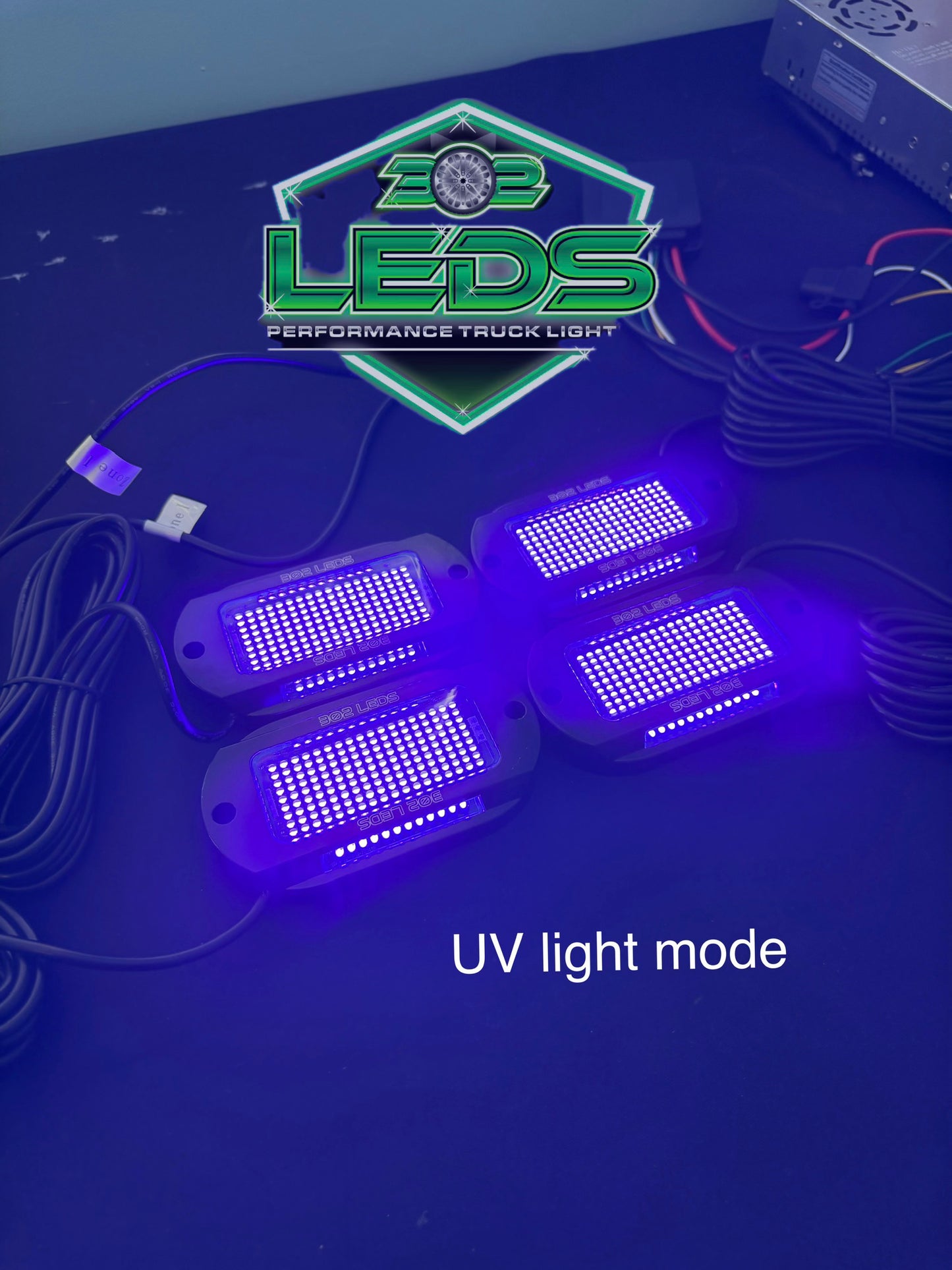210 led dual color UV/white rock lights