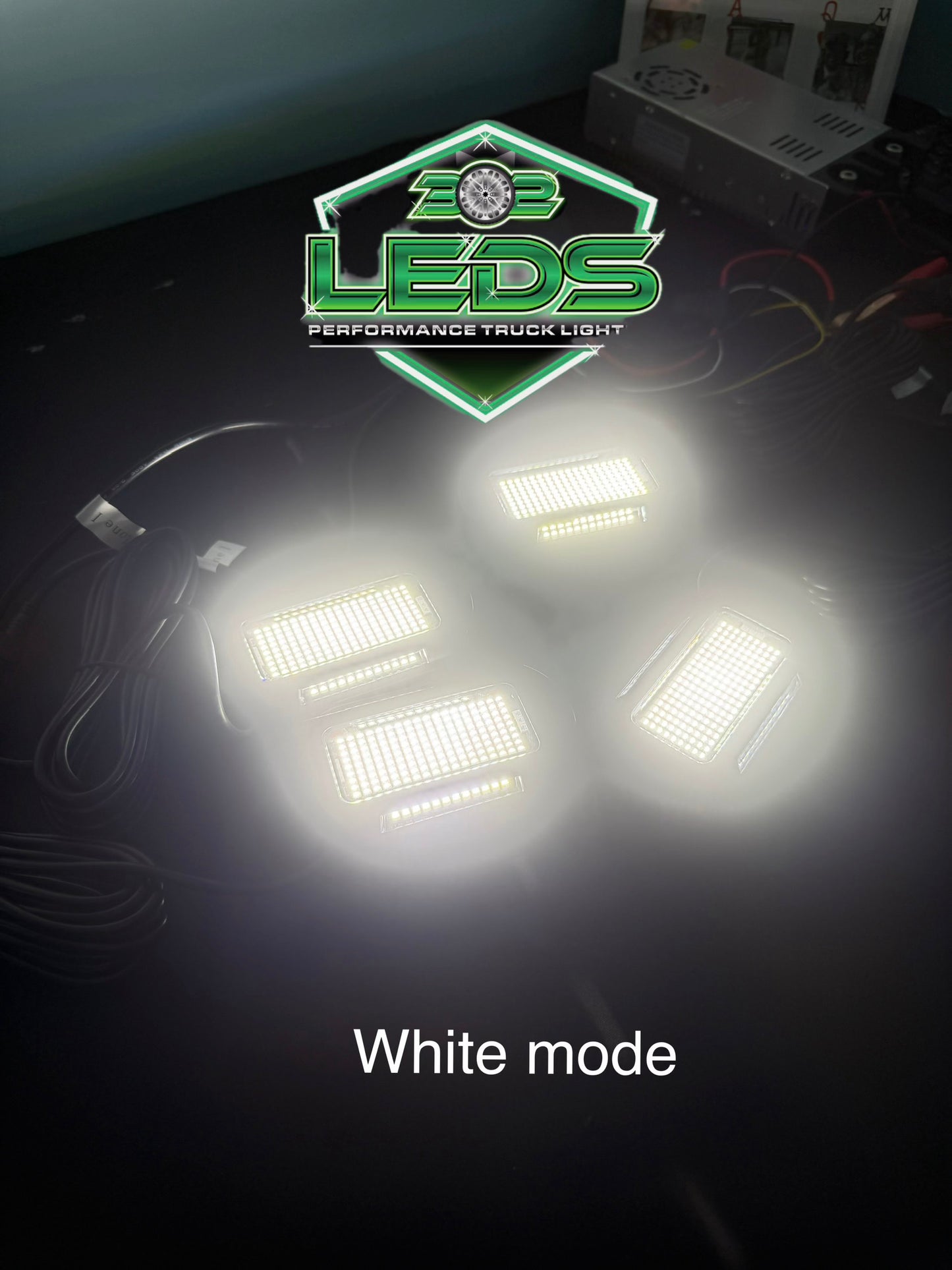 210 led dual color UV/white rock lights